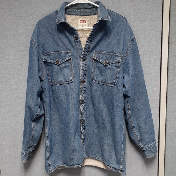mens levi sherpa denim jacket